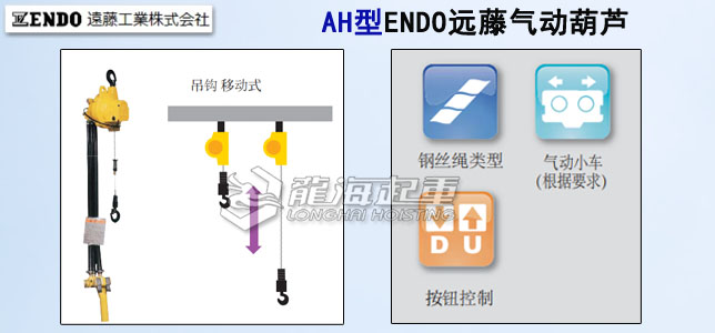 AH型ENDO远藤气动葫芦:龙海起重工具